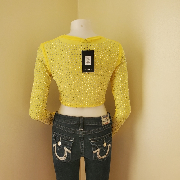 Fashion Nova Doing Too Much Stud Tee Medium - Picture 4 of 6